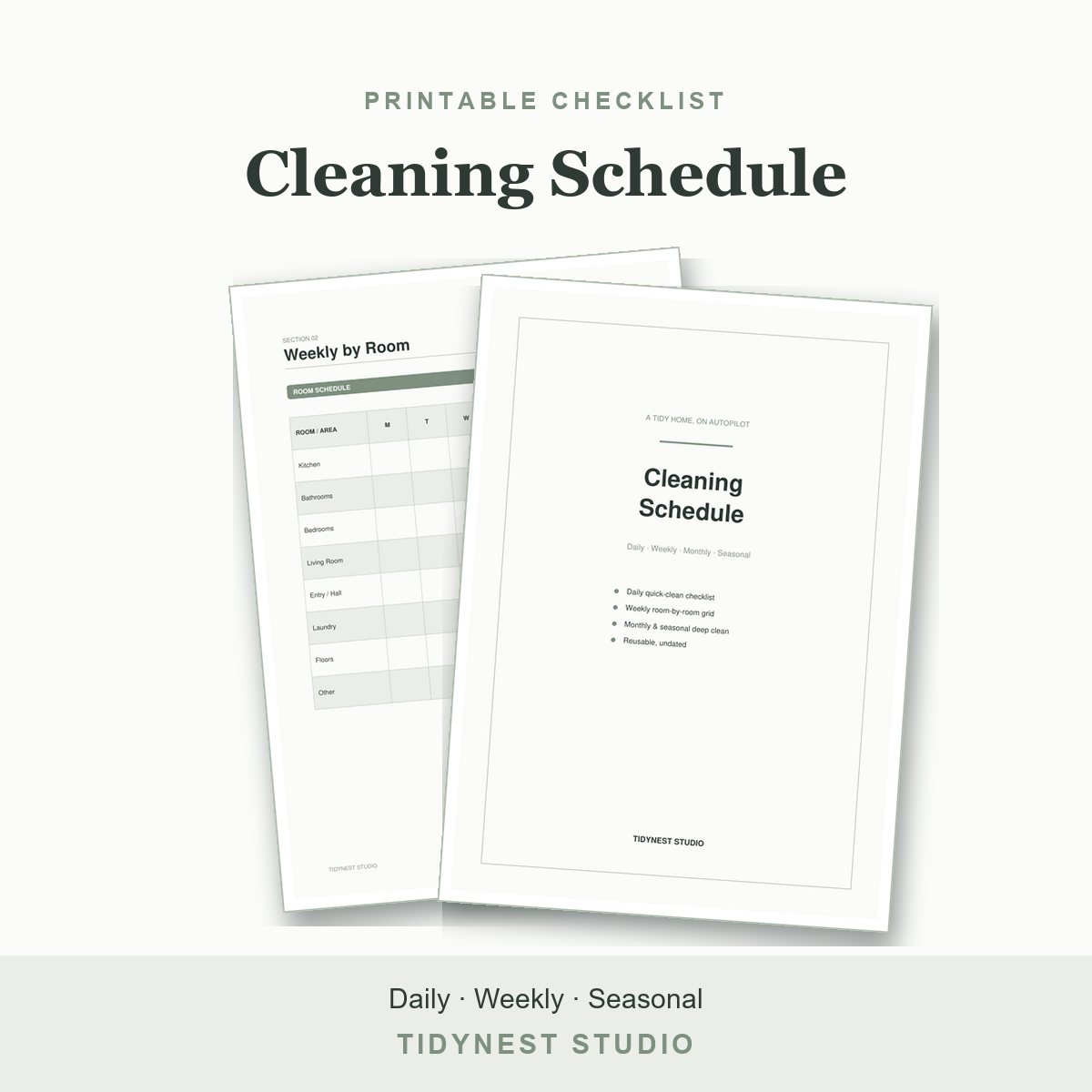 Cleaning Schedule