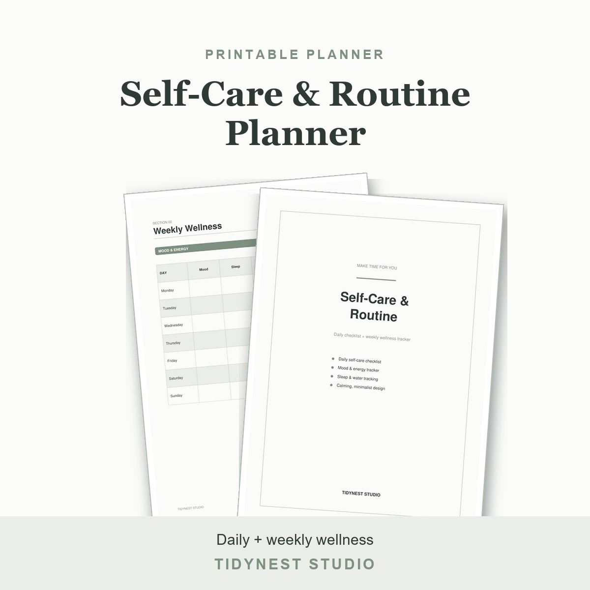 Self-Care & Routine Planner
